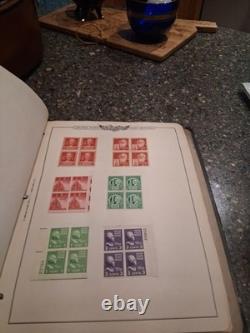 Estate Find Lot Old Postage Stamp Album W Many Stamps. Est 200-400
