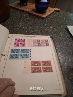 Estate Find Lot Old Postage Stamp Album W Many Stamps. Est 200-400