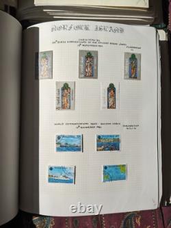Estate Find NORFOLK ISLAND stamp collection with FDCs in 2 Lighthouse albums
