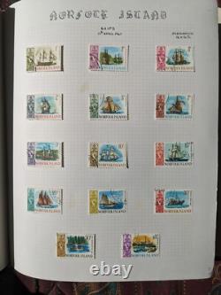 Estate Find NORFOLK ISLAND stamp collection with FDCs in 2 Lighthouse albums