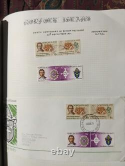 Estate Find NORFOLK ISLAND stamp collection with FDCs in 2 Lighthouse albums