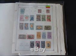 Ethiopia 1894-1965 Stamp Collection on Scott Intl Album Pages