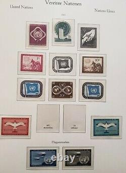 Exc. UNITED NATION UN 640 MINT NH COLLECTION STAMPS IN ONE ALBUM