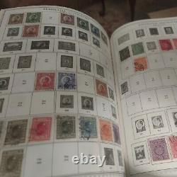 Exciting worldwide stamp collection in mammoth Minkus album. 1800s forward A+