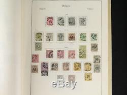 Extensive Belgium Stamp Collection in Kabe Album 1849-1971 Most Classics
