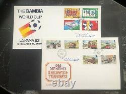 FDC's & STAMP SETS COLLECTION ALL HAND SIGNED by ORIGINAL ARTIST A. D. THEOBALD