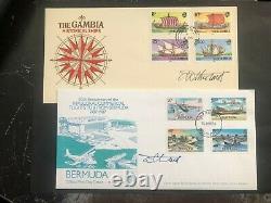 FDC's & STAMP SETS COLLECTION ALL HAND SIGNED by ORIGINAL ARTIST A. D. THEOBALD