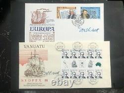 FDC's & STAMP SETS COLLECTION ALL HAND SIGNED by ORIGINAL ARTIST A. D. THEOBALD