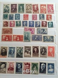 FIN DANNÉE LOT 23 collection timbres sage mouchon merson PA 29 x10 2 albums