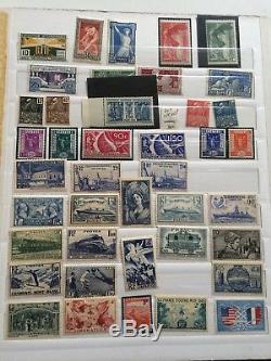 FIN DANNÉE LOT 23 collection timbres sage mouchon merson PA 29 x10 2 albums