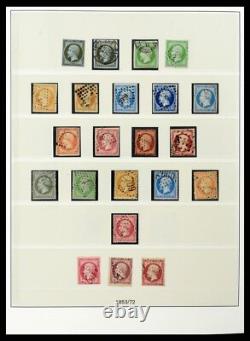 FRANCE 1849-1991 Better Used in 5 Lindner Albums with Slipcases Stamp Collection