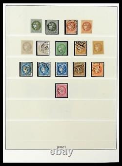 FRANCE 1849-1991 Better Used in 5 Lindner Albums with Slipcases Stamp Collection