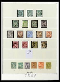 FRANCE 1849-1991 Better Used in 5 Lindner Albums with Slipcases Stamp Collection