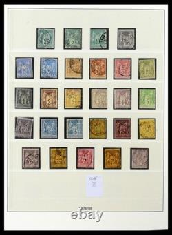 FRANCE 1849-1991 Better Used in 5 Lindner Albums with Slipcases Stamp Collection
