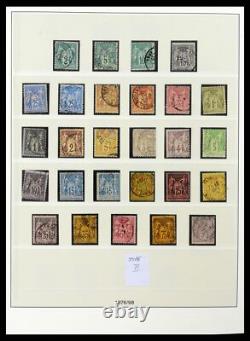 FRANCE 1849-1991 Better Used in 5 Lindner Albums with Slipcases Stamp Collection