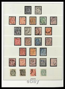 FRANCE 1849-1991 Better Used in 5 Lindner Albums with Slipcases Stamp Collection