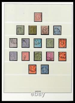 FRANCE 1849-1991 Better Used in 5 Lindner Albums with Slipcases Stamp Collection