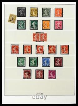 FRANCE 1849-1991 Better Used in 5 Lindner Albums with Slipcases Stamp Collection