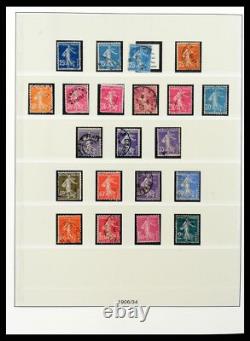 FRANCE 1849-1991 Better Used in 5 Lindner Albums with Slipcases Stamp Collection