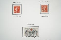 FRANCE 1900s-1940s COLLECTION OF 400+ MINT STAMPS STORED IN BRIMONT ALBUM