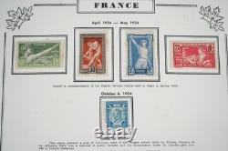 FRANCE 1900s-1940s COLLECTION OF 400+ MINT STAMPS STORED IN BRIMONT ALBUM