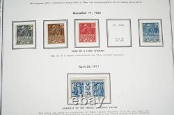 FRANCE 1900s-1940s COLLECTION OF 400+ MINT STAMPS STORED IN BRIMONT ALBUM