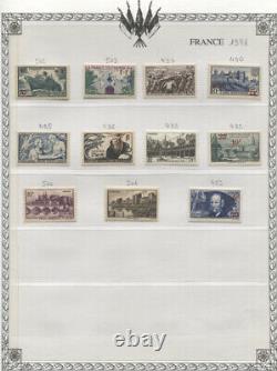 FRANCE 1940-1959 COLLECTION ON ALBUM PAGES MNH many better including nos. 414 62
