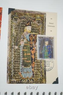 FRANCE 1960s-1970s COLLECTION OF MINT ART STAMPS & MAXIMUM CARDS IN ALBUM