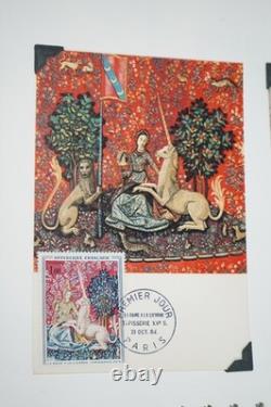 FRANCE 1960s-1970s COLLECTION OF MINT ART STAMPS & MAXIMUM CARDS IN ALBUM