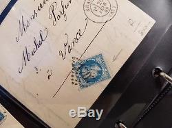 FRANCE collection #43 2 albums de lettres dès timbres classiques dt destinations