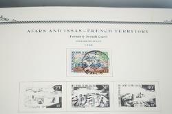 FRENCH AFRICA 1890s-1950s COLLECTION OF 750+ STAMPS MINT & USED IN SCOTT ALBUM