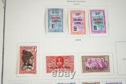 FRENCH AFRICA 1900s-1940s COLLECTION OF 800+ STAMPS MINT & USED IN SCOTT ALBUM