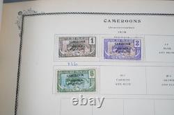 FRENCH AFRICA 1900s-1940s COLLECTION OF 925+ STAMPS MINT & USED IN SCOTT ALBUM