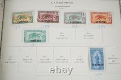 FRENCH AFRICA 1900s-1940s COLLECTION OF 925+ STAMPS MINT & USED IN SCOTT ALBUM