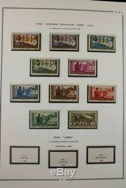 FRENCH FRANCE Colonies AEF AOF MH / MNH 1937-1958 MOC Album Stamp Collection