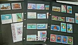 FRENCH POLYNESIA 1966-1982 XF unmounted mint MNH stamp collection, 3 album pages