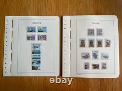 Faroe Islands collection on Lighthouse Hingeless album pages 1919-2001
