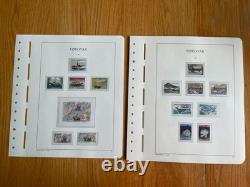 Faroe Islands collection on Lighthouse Hingeless album pages 1919-2001