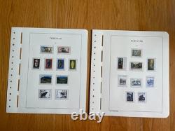 Faroe Islands collection on Lighthouse Hingeless album pages 1919-2001
