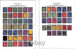 Finland Stamp Collection in Heavy Duty Kabe Album, 1866 to 1956, 50+ Pages