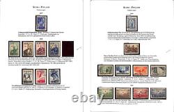 Finland Stamp Collection in Heavy Duty Kabe Album, 1866 to 1956, 50+ Pages