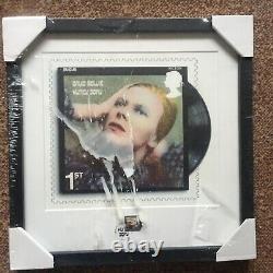 Framed Dawid Bowie HUNKY DORY Album Stamp Limited Collection 687/950