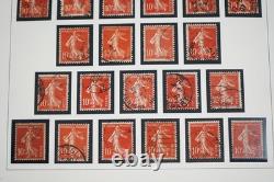 France 1906-1939 Collection Of 2850+ Sower Study Stamps Used In Album