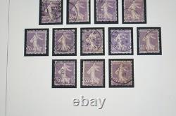France 1906-1939 Collection Of 2850+ Sower Study Stamps Used In Album