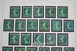 France 1906-1939 Collection Of 2850+ Sower Study Stamps Used In Album