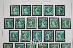 France 1906-1939 Collection Of 2850+ Sower Study Stamps Used In Album