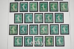 France 1906-1939 Collection Of 2850+ Sower Study Stamps Used In Album