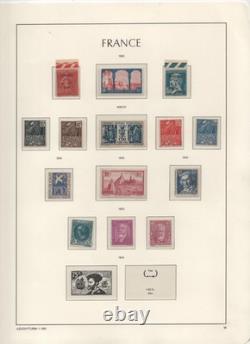 France 1927-1939 Collection Of 52 Stamps On 3 Album Pages