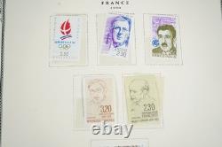 France 1989-2005 Collection Of 1,000+ Stamps Mint & Used Stored In Scott Album
