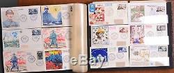 France Collection FDC CV$6030.00 1945-1957 Large Cacheted Fdc In Oversize Album